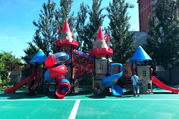 戶(hù)外城堡滑梯三